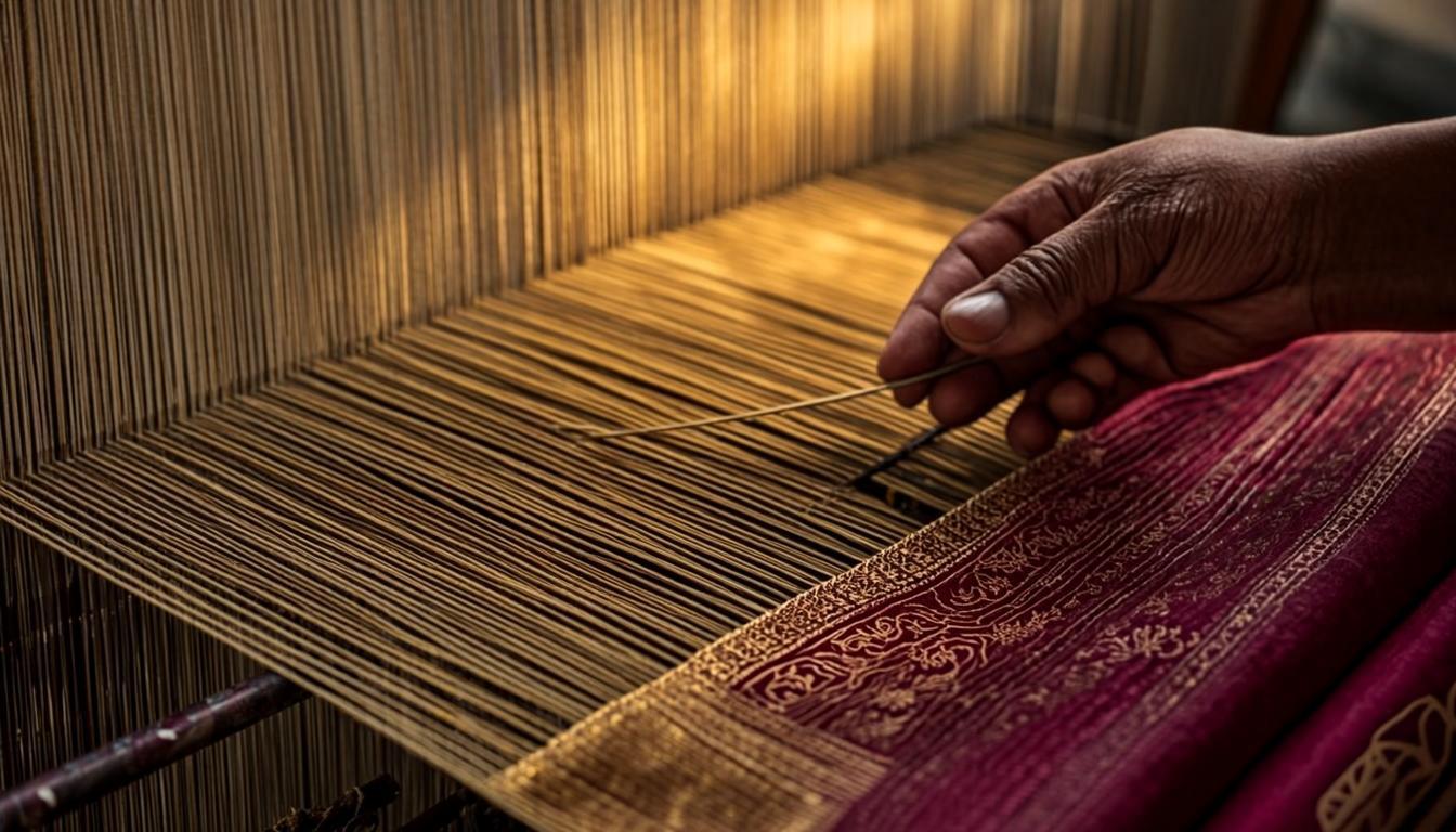 Traditional handloom weaving